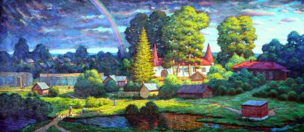 Зима художник Николай Мошков картины