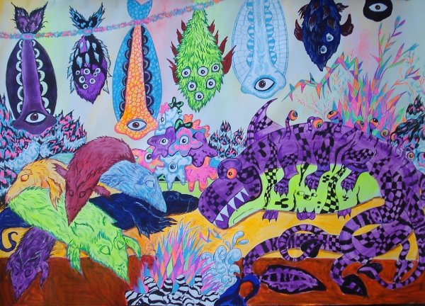 Фломастеры гуашь