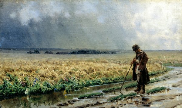 Поле живопись Григорий Мясоедов