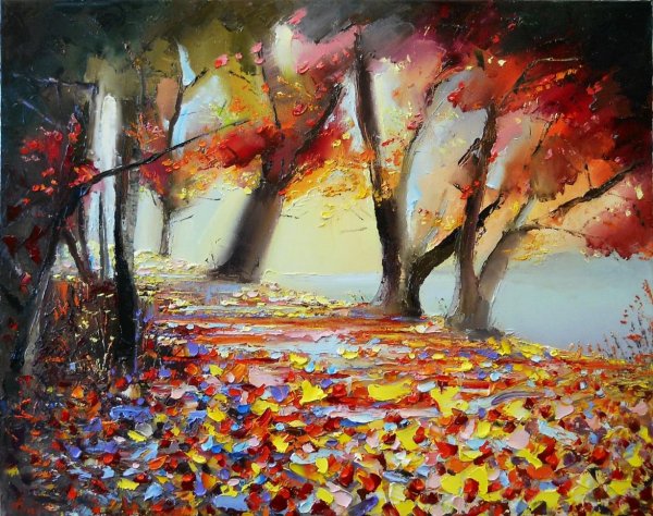 Осенние пейзажи художник Вадим Столяров