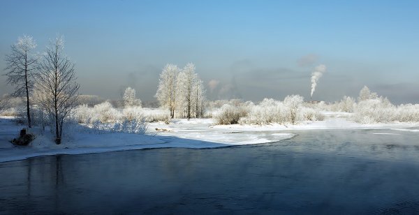 Пейзаж Ангарск зима
