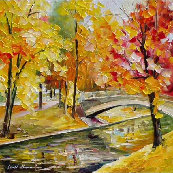 Осенний пейзаж абстрактный