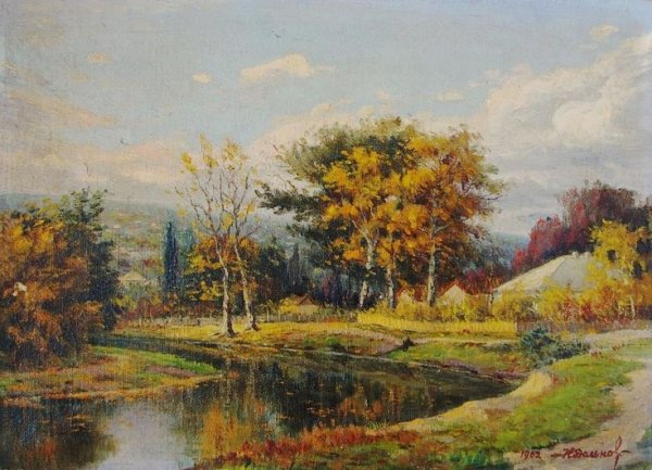 Василий Дмитриевич Поленов осень в Абрамцево