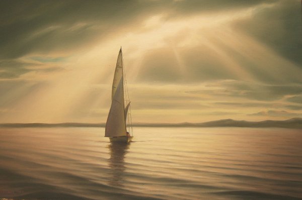 Художник Сычев Алексей море паруса