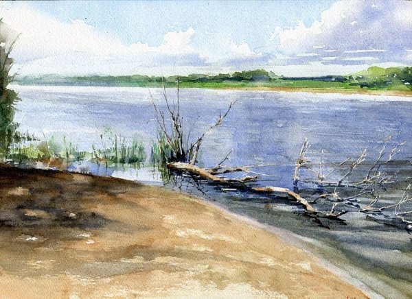 Летний пейзаж Анна Лакисова