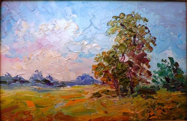 Ларионов пейзаж Этюд