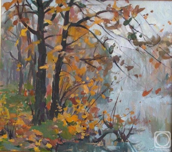 Осенние этюды маслом клены Сергей Пантелеев