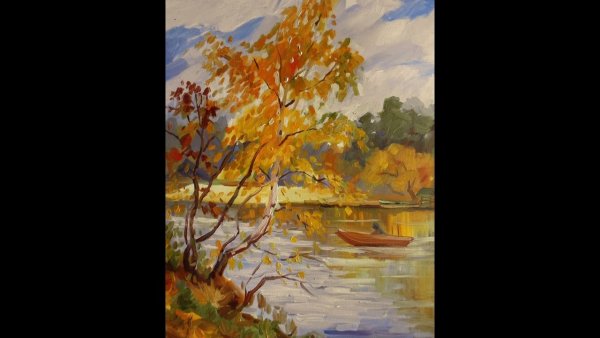 Несложные пейзажи маслом