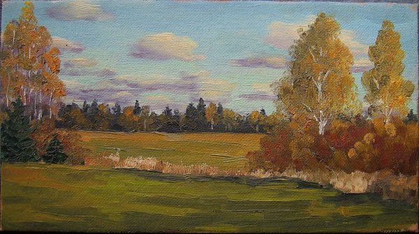 Художник Сухарев осенний Этюд