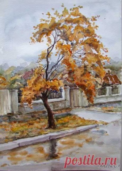 Художник Елена Юшина осень