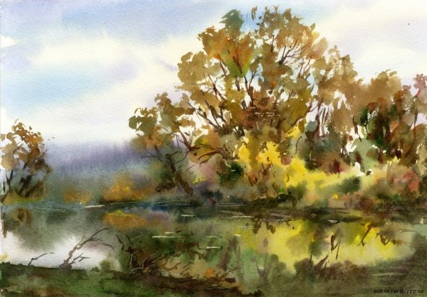 Семен Равский акварель