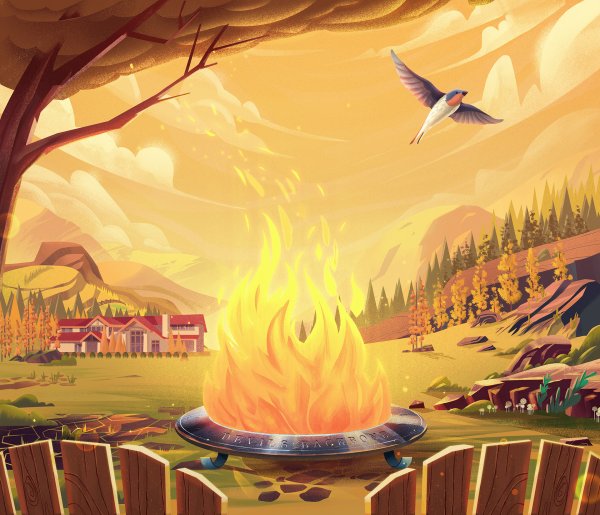 Пейзаж из огня