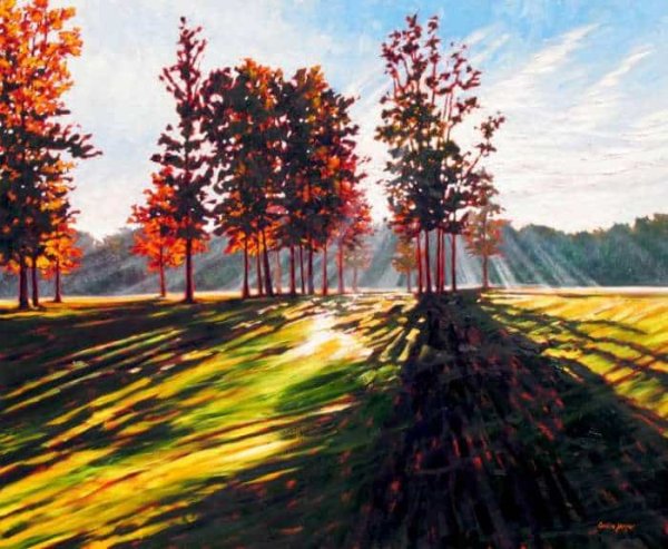 Контраст в пейзаже живопись