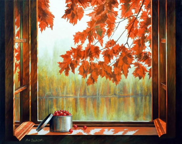 Осенний вид из окна