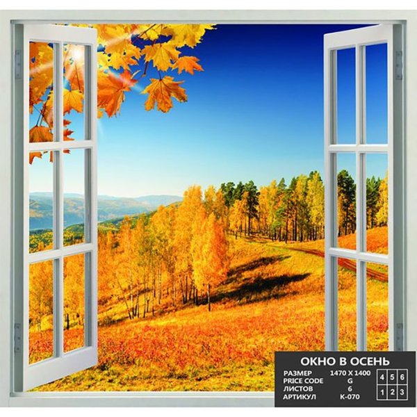 Осенний вид из окна