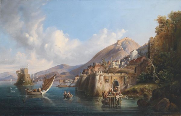 Французский пейзажист 19 века морские пейзажи