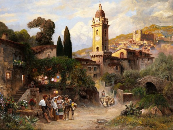 Итальянские художники Santa Maria della Salute Венеция