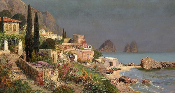 Картина эпохи Возрождения Венеция гондольеры