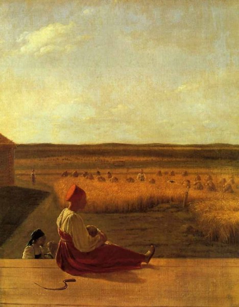 А Г Венецианов на жатве лето