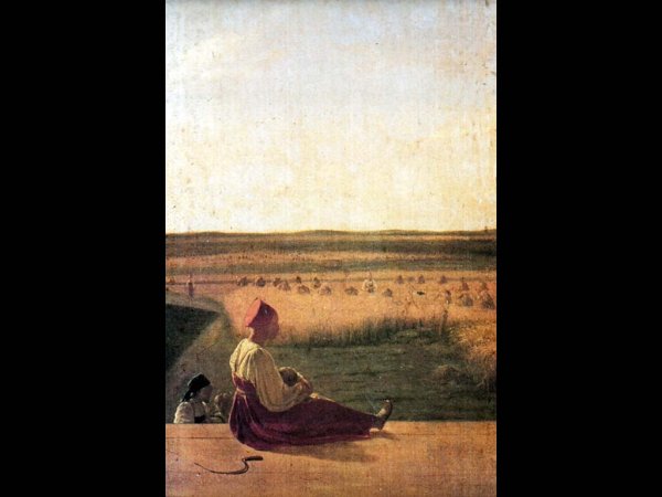 А Г Венецианов на жатве лето