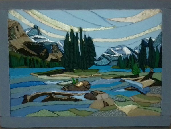 Пейзаж в технике кинусайга