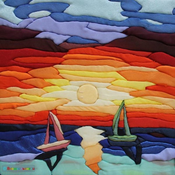 Японская техника кинусайга – пэчворк без иглы.