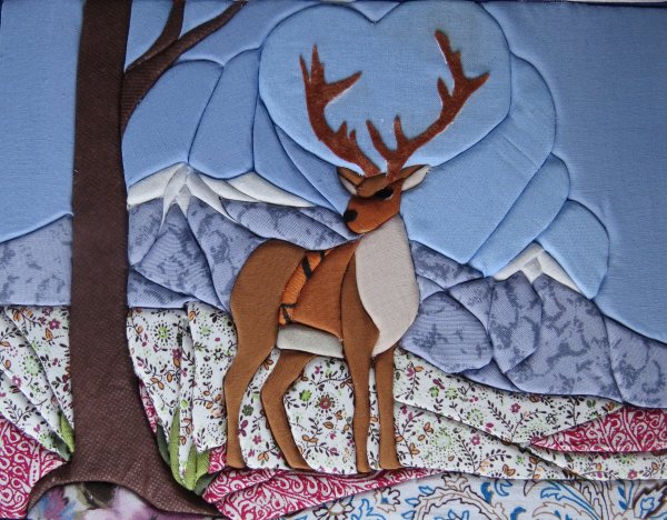 Декоративный пейзаж эскиз