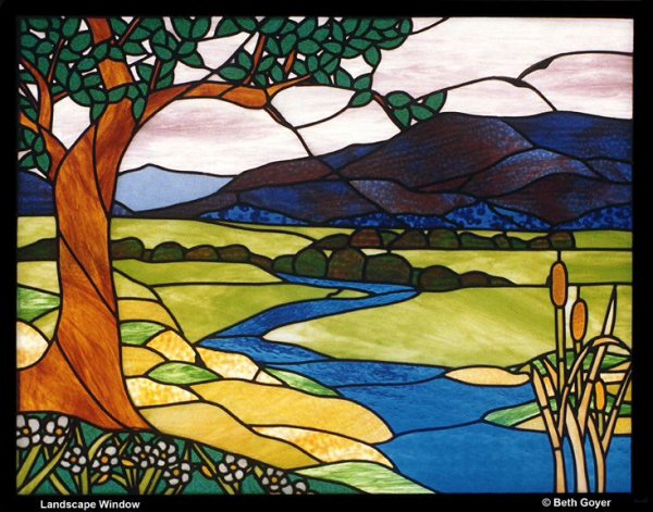 Интарсия Африканский пейзаж