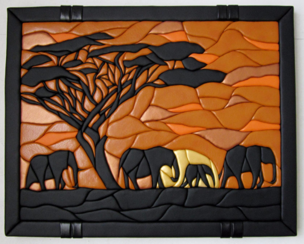 Картины из ткани на тему осень