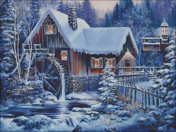 Художник Сандра Бергерон зима