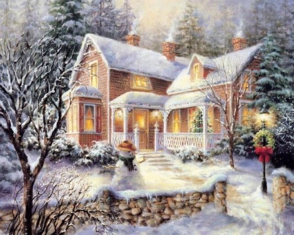 Nicky Boehme картины зима