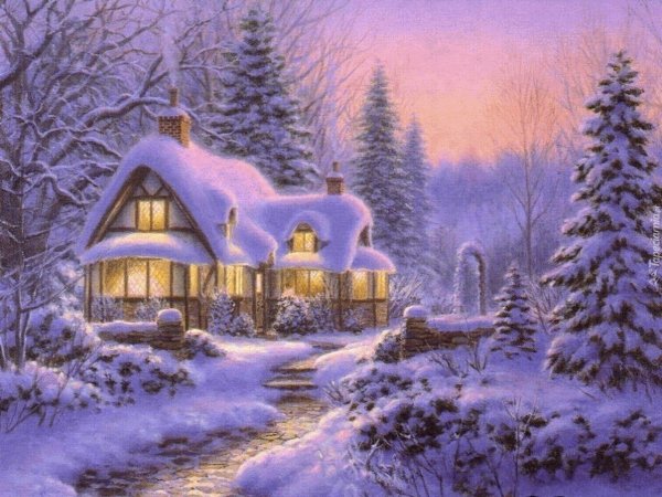 Картины художника Terry Redlin Рождество