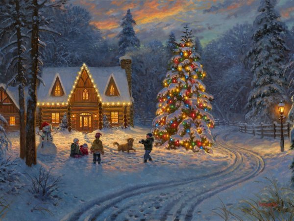 Mark Keathley зима картины