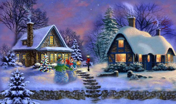 Сказочный домик новый год