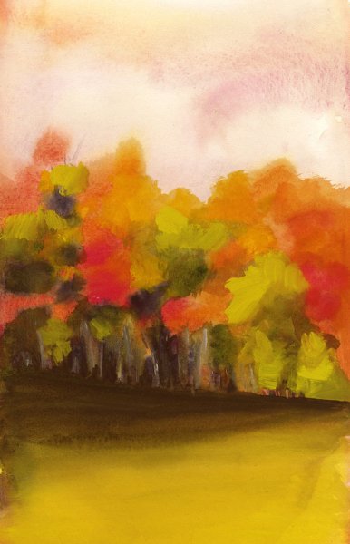 Рисование по сырому