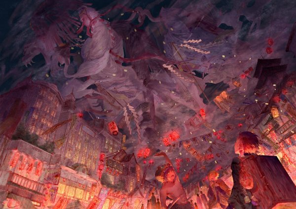 Аниме клинок рассекающий демонов в городе