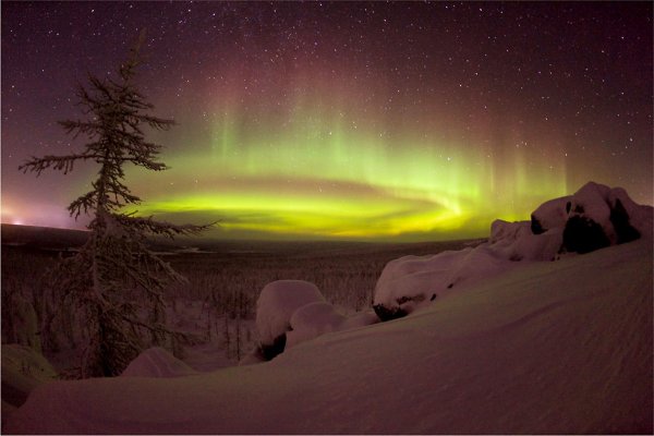 Великий Устюг Северное сияние