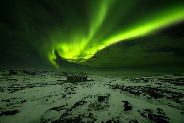 Полярное сияние в Воркуте