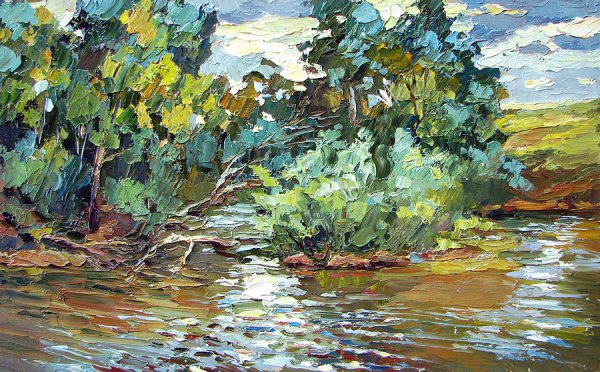 Архипов а. художник Северный пейзаж 1900 Этюд мастихин