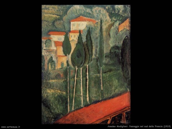 Модильяни пейзаж 1919 года