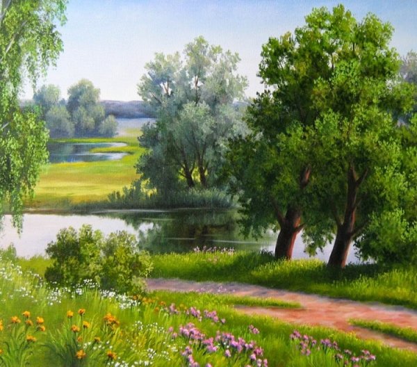 Художник Самарская Елена Михайловна березы