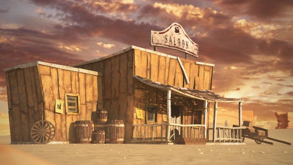 Дикий Запад Техас Салун