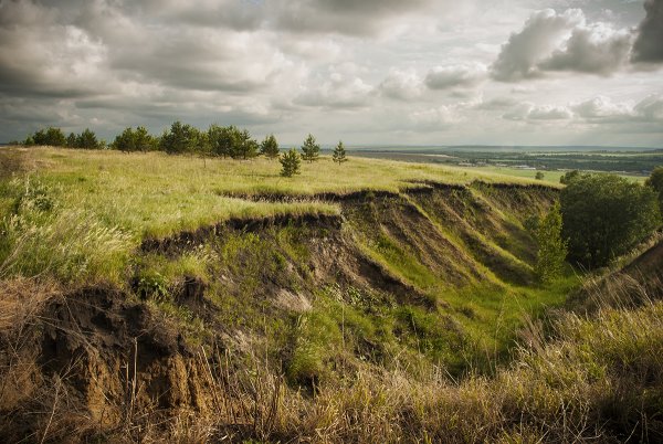 Поверхность Забайкалья холмы горы овраги