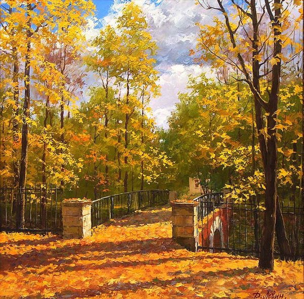 Художник Дмитрий Левин городские пейзажи