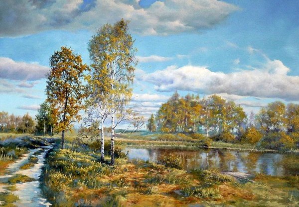 Игорь Прищепа осенний пейзаж