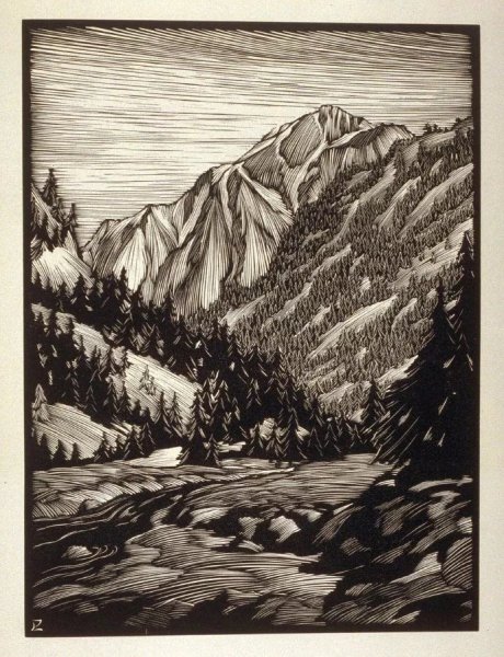 Авдышев линогравюра