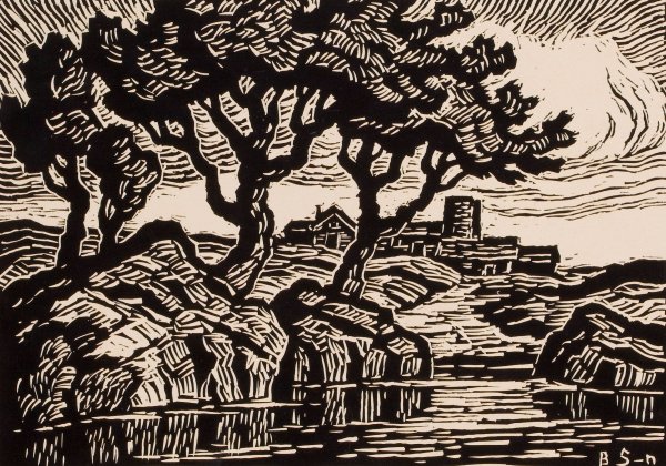 Цветная гравюра на дереве