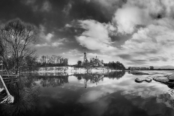 Природа России черно белые