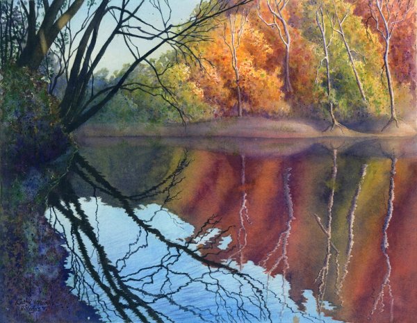 Акварель художника z.l. Feng