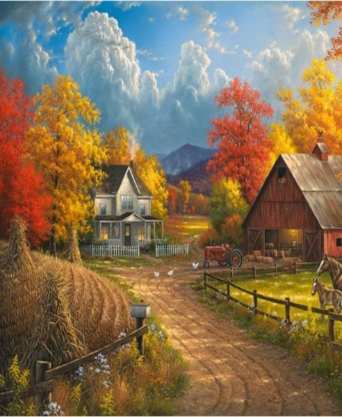 Деревенский пейзаж